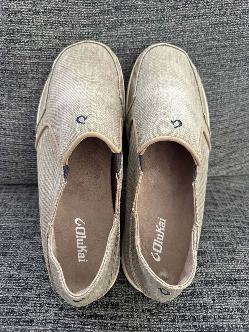 OluKai Nohea Lole Men's Canvas Slip-On Shoes Size 12